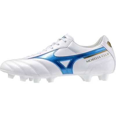 Crampons Mizuno Morelia II Club Blanc - Publicité Crampons Mizuno Morelia II Club Blanc - Publicité