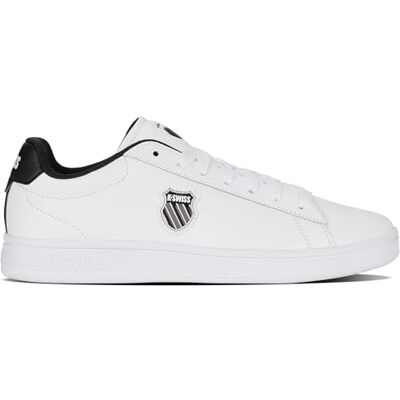 K-Swiss Baskets Court Shield II pour Homme, Blanc/Noir/decmbrskygry, Taille 39 EU, WHT Blk Decmbrskygry, 39 EU - Publicité K-Swiss Baskets Court Shield II pour Homme, Blanc/Noir/decmbrskygry, Taille 39 EU, WHT Blk Decmbrskygry, 39 EU - Publicité