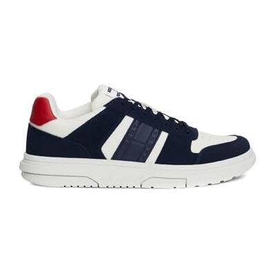 Tommy Jeans Baskets Homme Brooklyn en Daim, Bleu (Dark Night Navy), 43 - Publicité Tommy Jeans Baskets Homme Brooklyn en Daim, Bleu (Dark Night Navy), 43 - Publicité