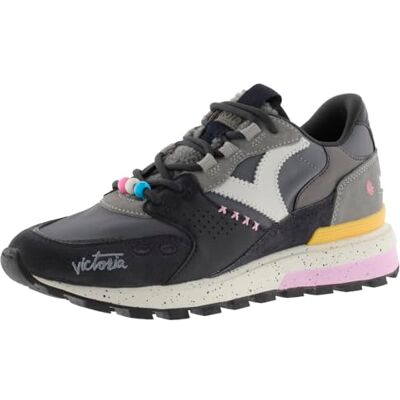 Victoria Basket Basse Luna Nylon & Pièces en Croûte De Cuir & Semelle Crantée 1156109 pour Femme Antracita 36 - Publicité Victoria Basket Basse Luna Nylon & Pièces en Croûte De Cuir & Semelle Crantée 1156109 pour Femme Antracita 36 - Publicité
