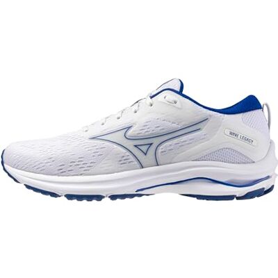 Mizuno Baskets Wave Legacy pour Homme, Blanc frontière Bleue, 45 EU - Publicité Mizuno Baskets Wave Legacy pour Homme, Blanc frontière Bleue, 45 EU - Publicité