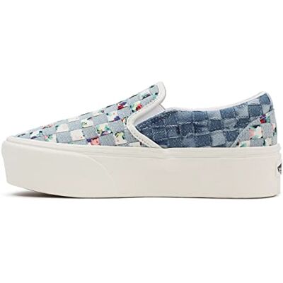 Vans UA Classic Slip-on STACKFORM, Chaussures de Sport pour Femme, Denim/Floral, 36 EU, Denim Floral, 36 EU - Publicité Vans UA Classic Slip-on STACKFORM, Chaussures de Sport pour Femme, Denim/Floral, 36 EU, Denim Floral, 36 EU - Publicité