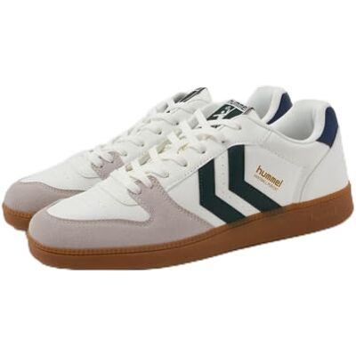 Hummel Baskets Unisexes de Handball Perfekt SP Blanc Vif Bleu Marine Pivoine 36 EU, Blanc Marine/Pivoine, 36 EU - Publicité Hummel Baskets Unisexes de Handball Perfekt SP Blanc Vif Bleu Marine Pivoine 36 EU, Blanc Marine/Pivoine, 36 EU - Publicité