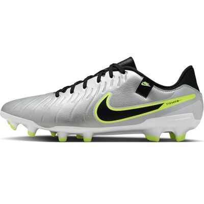 Nike Homme Legend 10 Academy FG/MG Sneaker, Metallic Silver/Black/Volt, 44 EU - Publicité Nike Homme Legend 10 Academy FG/MG Sneaker, Metallic Silver/Black/Volt, 44 EU - Publicité