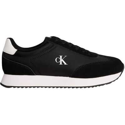 Calvin Baskets Homme Retro Lace Up en Cuir, Noir (Black/Bright White), 41 - Publicité Calvin Baskets Homme Retro Lace Up en Cuir, Noir (Black/Bright White), 41 - Publicité