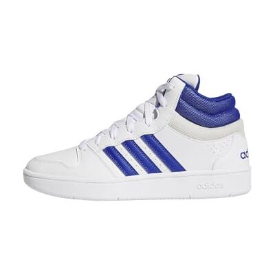 Adidas Mixte Hoops Mid Classic Shoes, FTWR White/Team Royal Blue/Orbit Grey, 38 EU - Publicité Adidas Mixte Hoops Mid Classic Shoes, FTWR White/Team Royal Blue/Orbit Grey, 38 EU - Publicité