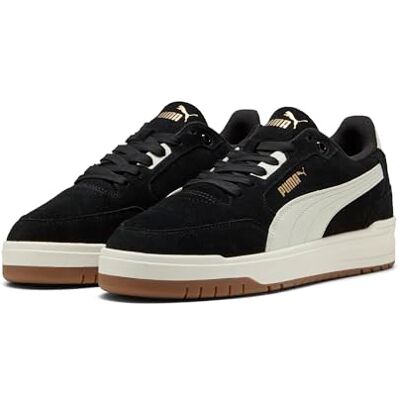 Baskets Unisexes Shuffle Downtown SD, Puma Black Vapor Gray PUMA Gold, 44 EU - Publicité Baskets Unisexes Shuffle Downtown SD, Puma Black Vapor Gray PUMA Gold, 44 EU - Publicité