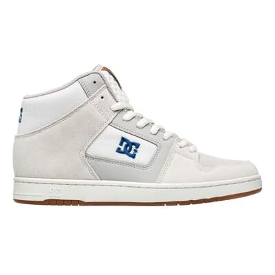 DC Shoes Manteca 4 HI Off White/Blue Cuir Baskets - Publicité DC Shoes Manteca 4 HI Off White/Blue Cuir Baskets - Publicité