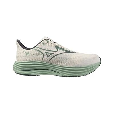 Mizuno Chaussures de course Wave Rider 29 pour homme J1GC250309 Multicolore, White Bistro Green Creme De Me, 44.5 EU - Publicité Mizuno Chaussures de course Wave Rider 29 pour homme J1GC250309 Multicolore, White Bistro Green Creme De Me, 44.5 EU - Publicité