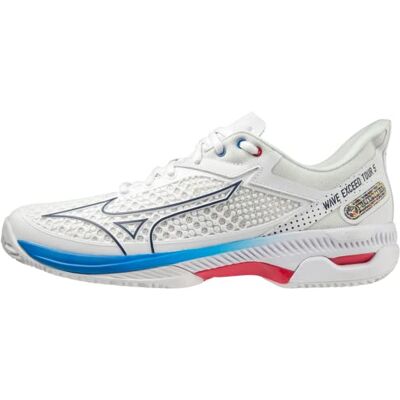 Mizuno Wave Exceed Tour 5 CC, Chaussures de Tennis pour Homme, Undyed White/Spellbound/PaceBlue, 44,5 EU, Undyed White Spellbound Paceblue, 44.5 EU - Publicité Mizuno Wave Exceed Tour 5 CC, Chaussures de Tennis pour Homme, Undyed White/Spellbound/PaceBlue, 44,5 EU, Undyed White Spellbound Paceblue, 44.5 EU - Publicité