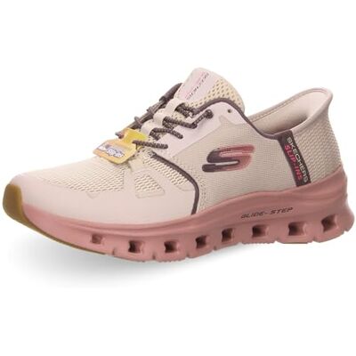 Skechers Femme Glide-Step Pro Slip-In ENTRAINEUSE, Taupe Mesh/Multi Trim, 37.5 EU - Publicité Skechers Femme Glide-Step Pro Slip-In ENTRAINEUSE, Taupe Mesh/Multi Trim, 37.5 EU - Publicité