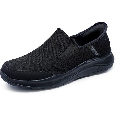 Skechers Equalizer 5.0 Drayze Baskets à Enfiler Mains Libres pour Homme, Maille Noire Duraleather Bordure Noire, 46 EU - Publicité Skechers Equalizer 5.0 Drayze Baskets à Enfiler Mains Libres pour Homme, Maille Noire Duraleather Bordure Noire, 46 EU - Publicité