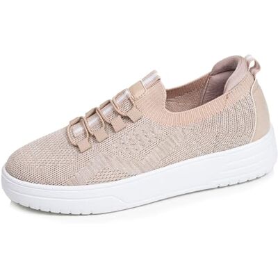 Isotoner Baskets Femme Confortable, résistante, Semelle à mémoire Forme et Facile à Enfiler, 41, Beige - Publicité Isotoner Baskets Femme Confortable, résistante, Semelle à mémoire Forme et Facile à Enfiler, 41, Beige - Publicité