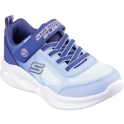 Skechers Sola Glow Ombre Deluxe, Basket Filles, Navy, - Publicité Skechers Sola Glow Ombre Deluxe, Basket Filles, Navy, - Publicité