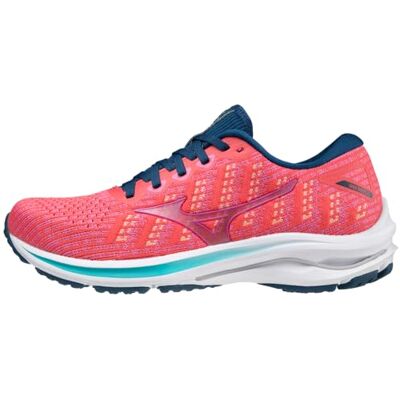 Mizuno Femme Women's Wave Rider 25 Chaussure de Course, Waveknit Cayenne Phlox Rose, 37 EU - Publicité Mizuno Femme Women's Wave Rider 25 Chaussure de Course, Waveknit Cayenne Phlox Rose, 37 EU - Publicité