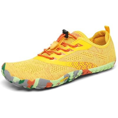 SAGUARO Femme Barefoot Homme Chaussure Minimaliste Légère Chaussure de Randonnée Outdoor & Indoor Fitness Barefoot Shoes avec Large Boîte à Orteils Jaune,GR.36 - Publicité SAGUARO Femme Barefoot Homme Chaussure Minimaliste Légère Chaussure de Randonnée Outdoor & Indoor Fitness Barefoot Shoes avec Large Boîte à Orteils Jaune,GR.36 - Publicité