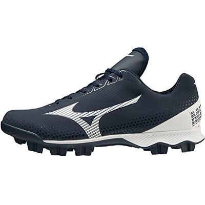 Mizuno Chaussures de baseball Wave Lightrevo pour homme, Navy-White, 41 EU - Publicité Mizuno Chaussures de baseball Wave Lightrevo pour homme, Navy-White, 41 EU - Publicité