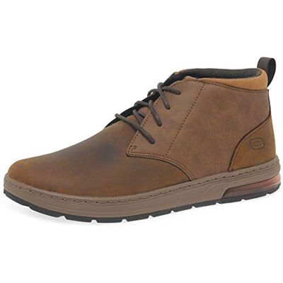 Skechers Baskets Evenston Renli pour Homme, Cuir Brun foncé, 9 UK - Publicité Skechers Baskets Evenston Renli pour Homme, Cuir Brun foncé, 9 UK - Publicité