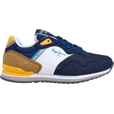 Pepe Jeans Garçon London Life B Sneak, Bleu Marine, 32.5 EU - Publicité Pepe Jeans Garçon London Life B Sneak, Bleu Marine, 32.5 EU - Publicité