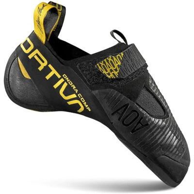 La Sportiva Ondra Comp - Chaussures d'escalade - noir/jaune - Publicité La Sportiva Ondra Comp - Chaussures d'escalade - noir/jaune - Publicité