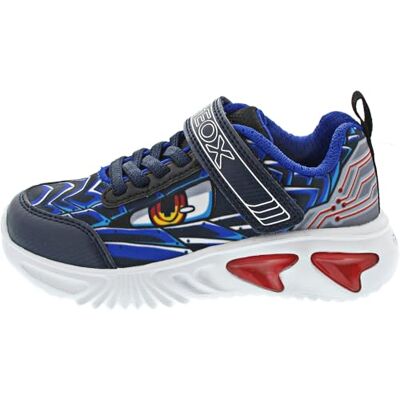 Geox - J Assister - Bleu - Garçon - Sneakers - Publicité Geox - J Assister - Bleu - Garçon - Sneakers - Publicité