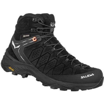 Salewa Chaussures de Trekking Femme Alp Trainer 2 Mid Gtx - Toute l'année Noire - Publicité Salewa Chaussures de Trekking Femme Alp Trainer 2 Mid Gtx - Toute l'année Noire - Publicité
