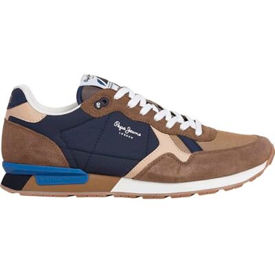 Pepe Jeans Baskets Brit Colors M pour Homme, Marron (Mink Beige), 41 EU, Marron Vison Beige, 42 EU - Publicité Pepe Jeans Baskets Brit Colors M pour Homme, Marron (Mink Beige), 41 EU, Marron Vison Beige, 42 EU - Publicité
