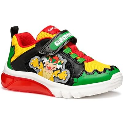Geox Garçon Ciberdron Boy Shopping-Feed;niño;Zapatillas-Bajas-niño, Green Red, 26 EU - Publicité Geox Garçon Ciberdron Boy Shopping-Feed;niño;Zapatillas-Bajas-niño, Green Red, 26 EU - Publicité