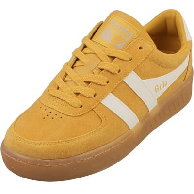 Gola Baskets en daim Grandslam pour femme, Soleil/blanc cassé/gomme, 38 EU - Publicité Gola Baskets en daim Grandslam pour femme, Soleil/blanc cassé/gomme, 38 EU - Publicité