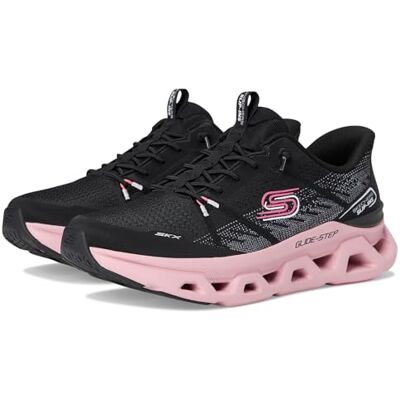 Skechers Femme Glide-Step Altus Fast Lane Slip-In ENTRAINEUSE, Black Mesh/Mauve Trim, 38 EU - Publicité Skechers Femme Glide-Step Altus Fast Lane Slip-In ENTRAINEUSE, Black Mesh/Mauve Trim, 38 EU - Publicité