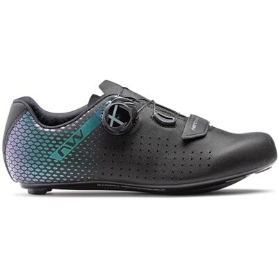 Northwave - Core Plus WMN - Noir irisé - Chaussures de cyclisme - Publicité Northwave - Core Plus WMN - Noir irisé - Chaussures de cyclisme - Publicité