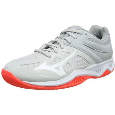 Mizuno Femme Thunder Blade 2 Chaussures de Volleyball, Gris Glaciergray White Fiery Coral 60, 42 EU - Publicité Mizuno Femme Thunder Blade 2 Chaussures de Volleyball, Gris Glaciergray White Fiery Coral 60, 42 EU - Publicité