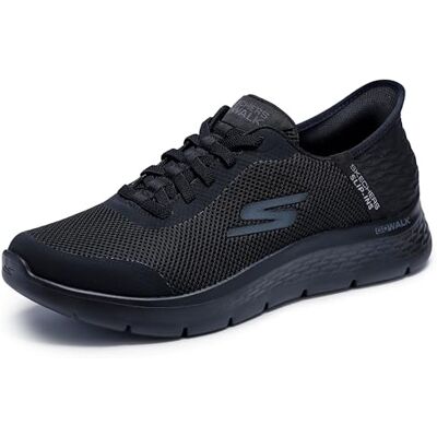 Skechers Homme Baskets Slip-Ins Go Walk Flex, Black, 40 EU - Publicité Skechers Homme Baskets Slip-Ins Go Walk Flex, Black, 40 EU - Publicité
