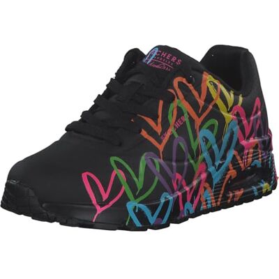 Skechers Femme Uno Highlight Love Basket, Duraleather Bla Noir et Imprimé C Urs Multiples, 38 EU - Publicité Skechers Femme Uno Highlight Love Basket, Duraleather Bla Noir et Imprimé C Urs Multiples, 38 EU - Publicité