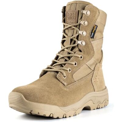 FREE SOLDIER Bottes Tactiques Femme 8 Pouces Légères Bottes de Combat Durables Bottes Militaires de Travail À L'Extérieur Bottes de Désert Pour Femme - Publicité FREE SOLDIER Bottes Tactiques Femme 8 Pouces Légères Bottes de Combat Durables Bottes Militaires de Travail À L'Extérieur Bottes de Désert Pour Femme - Publicité