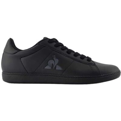 Le Coq Sportif Courtset Chaussure Homme Tige Cuir Véritable Empiècements Pleine Fleur Semelle Intérieure Mémoire de Forme et Semelle Caoutchouc Souple Taille 40 Triple Noir - Publicité Le Coq Sportif Courtset Chaussure Homme Tige Cuir Véritable Empiècements Pleine Fleur Semelle Intérieure Mémoire de Forme et Semelle Caoutchouc Souple Taille 40 Triple Noir - Publicité