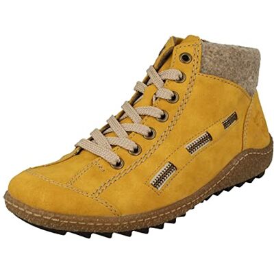 Rieker Herbst/Winter, Baskets Hautes Femme, Jaune (Honig/Wood 69), 43 EU - Publicité Rieker Herbst/Winter, Baskets Hautes Femme, Jaune (Honig/Wood 69), 43 EU - Publicité