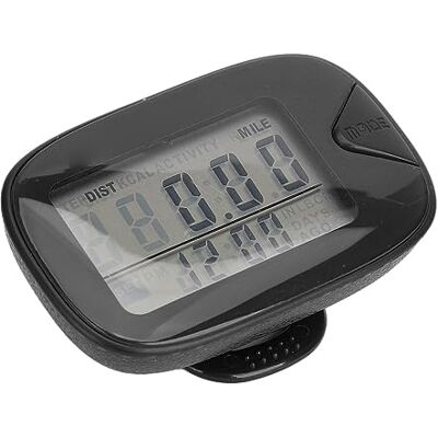 Airshi Podomètre de Remise en Forme Compact 12-24 Heures Affichage de l'heure Podomètre de Distance Portable Grand écran LCD Précis pour Le Sport (#2) - Publicité Airshi Podomètre de Remise en Forme Compact 12-24 Heures Affichage de l'heure Podomètre de Distance Portable Grand écran LCD Précis pour Le Sport (#2) - Publicité