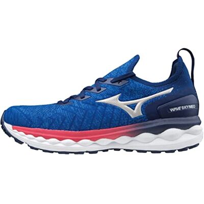 Mizuno Homme Wave Sky Neo Chaussure de Course sur Route, Reflexbluec Silver Dpink, 40.5 EU - Publicité Mizuno Homme Wave Sky Neo Chaussure de Course sur Route, Reflexbluec Silver Dpink, 40.5 EU - Publicité