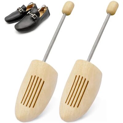 Druuzyl Embauchoirs à Chaussures 1 Paire Embauchoirs de Bois, Tendeur de Chaussures avec Ressort Spirale Tailles 42 à 46 Pour Affiner la Forme pour Femmes et Hommes Sports Shoes - Publicité Druuzyl Embauchoirs à Chaussures 1 Paire Embauchoirs de Bois, Tendeur de Chaussures avec Ressort Spirale Tailles 42 à 46 Pour Affiner la Forme pour Femmes et Hommes Sports Shoes - Publicité