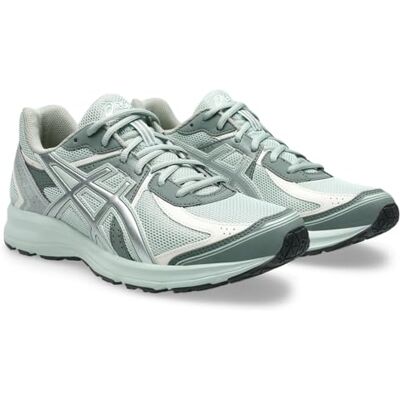 Asics Jog 100s - Lichen Rock / Argent Baskets - Publicité Asics Jog 100s - Lichen Rock / Argent Baskets - Publicité