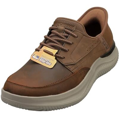 Skechers Homme Hasting Rory Slip-In ENTRAINEUSE, Dark Brown Synthetic / Leather, 46 EU - Publicité Skechers Homme Hasting Rory Slip-In ENTRAINEUSE, Dark Brown Synthetic / Leather, 46 EU - Publicité
