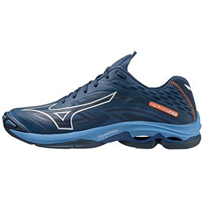 Mizuno - Wave Lightning Z7 Low - Bleu-Gris - Chaussures - Publicité Mizuno - Wave Lightning Z7 Low - Bleu-Gris - Chaussures - Publicité