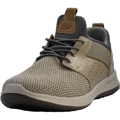 Baskets Skechers Delson Camben Taupe en Tissu - Baskets - Publicité Baskets Skechers Delson Camben Taupe en Tissu - Baskets - Publicité
