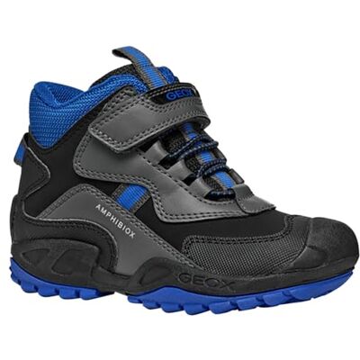 Geox Garçon J New Savage Boy B A, Gris, 26 EU - Publicité Geox Garçon J New Savage Boy B A, Gris, 26 EU - Publicité