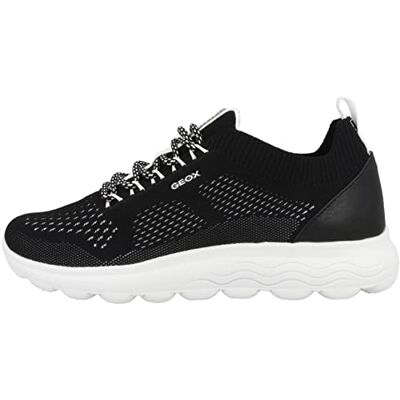 Geox Femme D Spherica A Sneakers, Black, 37 EU - Publicité Geox Femme D Spherica A Sneakers, Black, 37 EU - Publicité