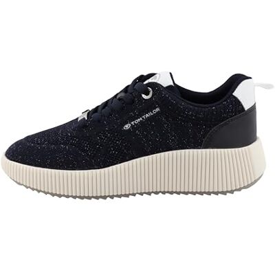 TOM TAILOR Femme Basket, Bleu Marine, 37 EU - Publicité TOM TAILOR Femme Basket, Bleu Marine, 37 EU - Publicité