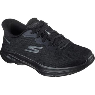 Skechers Femme Go Walk 8 Nadia Slip-In ENTRAINEUSE, Black Textile/Black Trim, 38 EU - Publicité Skechers Femme Go Walk 8 Nadia Slip-In ENTRAINEUSE, Black Textile/Black Trim, 38 EU - Publicité