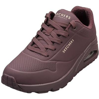 Skechers Femme Uno Stand on Air, Burgundy Duraleather Mesh, 39 EU - Publicité Skechers Femme Uno Stand on Air, Burgundy Duraleather Mesh, 39 EU - Publicité