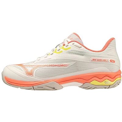 Mizuno Chaussures de Tennis Wave Exceed Lgtpadel pour Femme, Snwwht Fcoral Sspring, 36.5 EU - Publicité Mizuno Chaussures de Tennis Wave Exceed Lgtpadel pour Femme, Snwwht Fcoral Sspring, 36.5 EU - Publicité